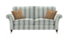 Large 2 Seater Sofa. Paris Narrow Stripe Duck Egg - Grade B